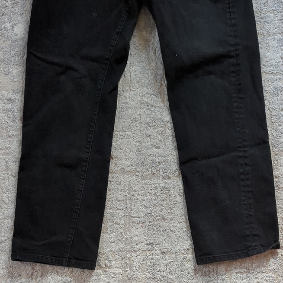 Lucky Brand 221 Original Straight Black Jeans Size 34x30 - Picture 2 of 10